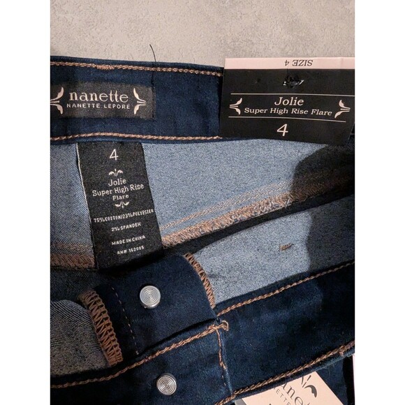 “Nanette Lepore Jolie Super High Rise Bootcut Flare Jeans Size 4 Western Style - Picture 9 of 16